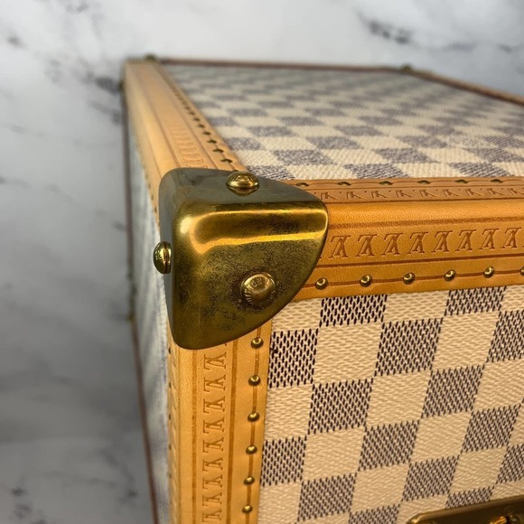 Louis Vuitton Damier Azure Trunk Boite Flacons Beauty Case Monogram Train Trunk - Picture 12 of 15